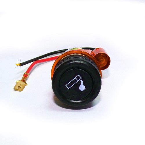 12V Amber/ Orange Cigarette Lighter & Socket For AUDI A2 A3 A4 A6 80 100 200 NEW - Picture 10 of 10
