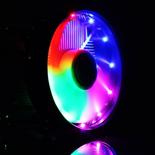 CPU Cooler Fan Heatsink RGB Cooling Radiator For Intel LGA 1150/1151/1155/1156 - Picture 8 of 9