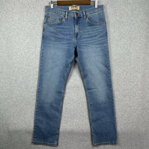 Wrangler Jeans Men 31x30 Blue Denim Straight Leg Cowboy Workwear Ranch Western