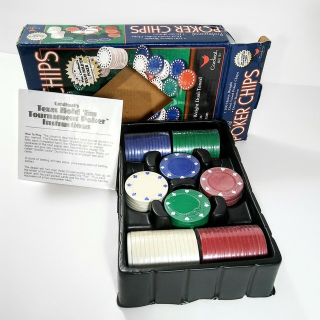 Cardinal Professional Poker Chips Set 100 Pieces with Dealer chip eBay