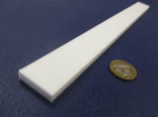 Teflon PTFE Virgin Bar 1/4" - .250" Thick x 1.00" Wide x 12" Long White