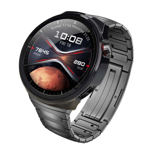 Etui ochronne ze szkłem do Huawei Watch 4 Pro Space Edition Bizon Cover Czarne - Zdjęcie 3 z 8