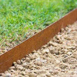 Garden Lawn Edging Metal Border Multi Edge 1m X 17 5cm Image Is Loading Garden Lawn Edging Metal Border Multi Edge