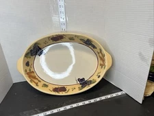 Beautiful Home Interiors Sonoma Villa 16" Casserole Serving Dish Fruit Decor