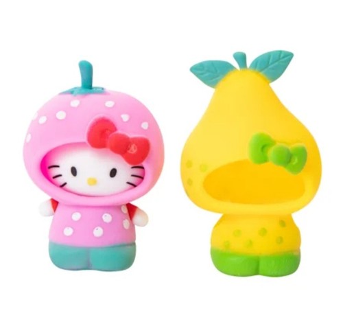 🍓Hello Kitty Dress-Up Squishy Set Strawberry With Extra Outfit Sanrio NEW - Picture 3 of 4