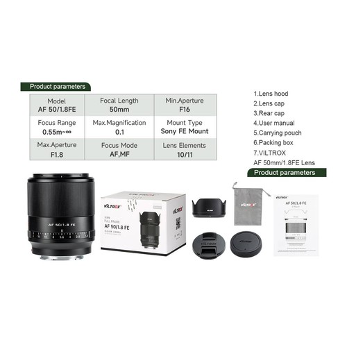 Viltrox AF 50Mm F1.8 FE Para SONY E Mount - Imagen 2 de 7
