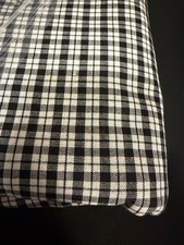 3 yds woven cotton fabric B W Checks/Plaid 54"wide - Lot88-31