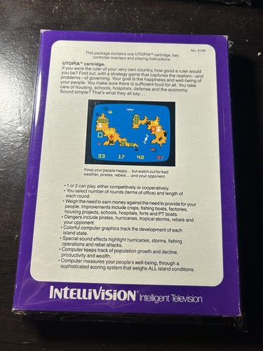 Utopia Intellivision with Box - Picture 2 of 2