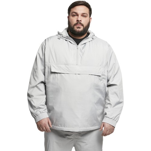 Urban Classics Basic Pull Over Jacket Men Hooded Windrunner Zip Hoodie - Picture 93 of 129