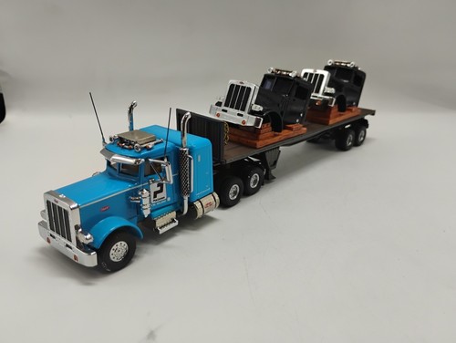 Matchbox Ultra 1:58 Scale Paclease Peterbilt 359 KS192 SA Flatbed Transporter - Picture 9 of 12