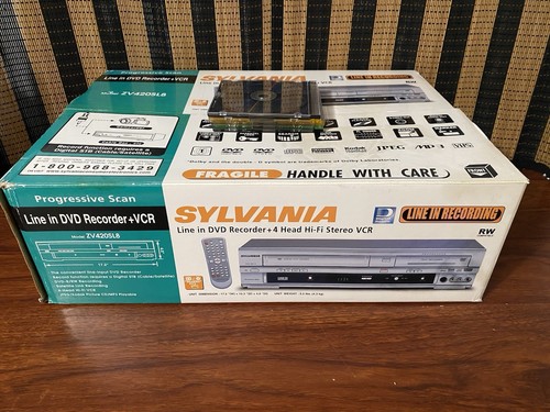 Nuevo doblaje de cinta VHS Sylvania DVD VCR - Imagen 3 de 9