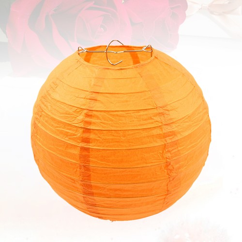  5PCS 30CM Round Foldable Lantern Hanging Ornaments Paper Lantern Wedding Scene - Picture 4 of 12
