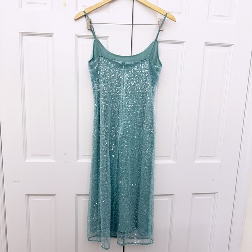 Reformation Mariska Dress in Silver Turquoise - Picture 12 of 12