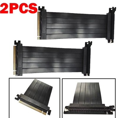 2PCS PCIE 16X 3.0 Riser Cable Graphics Card Extension Cable Computer Accessories