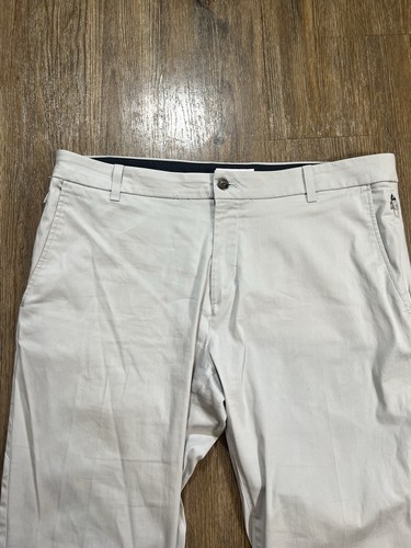 Pantalones Birddogs Para Hombre 38 X 32 Gris Elástico Chino Golf Rendimiento Cremallera - Imagen 2 de 12