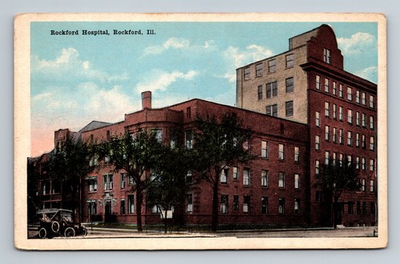 #ad Rockford HospitalIL Winnebago County Illinois Vintage Postcard $9.98