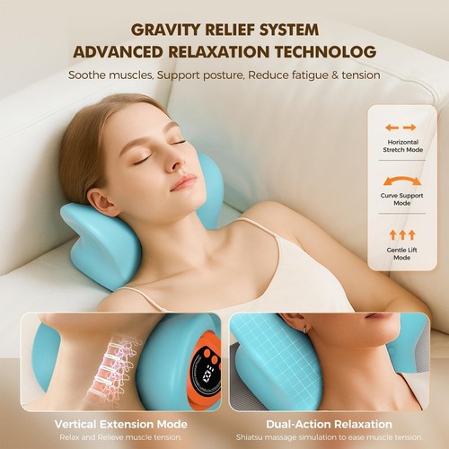 Neck Massager 2025 New Upgrade 3 in 1 Portable Massager with Heat &Comfortable S - Bild 3 von 8