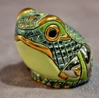 Toad  Green and Gold #731 - DE ROSA ARTESANIA RINCONADA 2.625"Tx2.75"Wx2.75"L