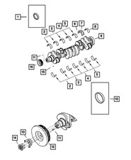 Genuine Mopar Crankshaft Thrust Bearing 68038084AA
