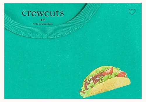 J. Crew Jungen Taco Grafik T-Shirt NEU UVP: $ 34,50 Gr. S (6-7) - Bild 2 von 3
