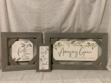 Lot of P Graham Dunn Wall Decor (Various sizes see description for details)