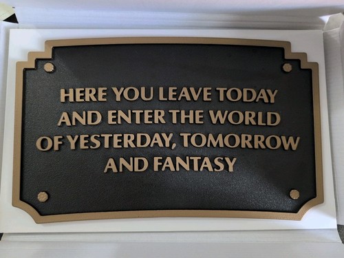 Disney D23 2025 Gold Member Exclusive "Disneyland Plaque & Plaque Text Draft"