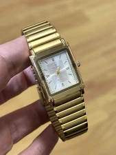 Watch MEMA Quartz Japan Gold Plated 22k unisex woman man