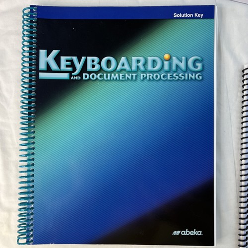 Abeka Keyboarding and Document Processing 2nd Ed Text Student Work Solution Key - Picture 8 of 17