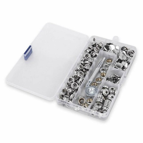 150pcs Snap Fastener Stainless Steel Cap Canvas Screw Press Stud Kit Boat Cover - Picture 7 of 28