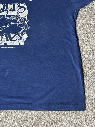 Vtg 80s Town & Country Baltimore Colts Crazy T Shirt Hanes Beefy Pontiac Datsun - Picture 3 of 14