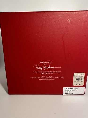 2009 Pottery Barn for Kids Twas the Night Before Christmas Ornaments 4er Set - Bild 2 von 5