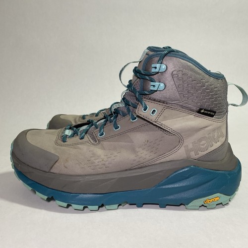 Hoka One One Kaha GTX Damen grau blau Wanderschuhe Größe 8,5 - Bild 8 von 12