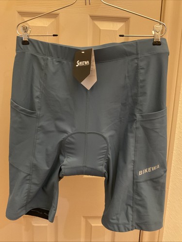 Bikewa schwarz 3D gepolstert Radfahren Bike Performance Herren Shorts L neu mit Etikett