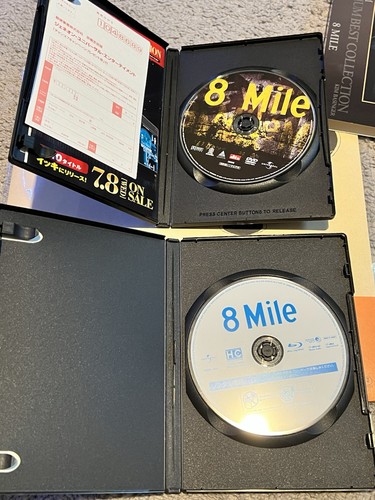 8 Mile Eminem 3 DVD Lot + 12x12 Japan Movie Promo Booklet RARE Detroit D12 - Picture 3 of 11