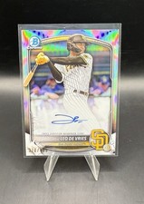 2025 Bowman Leo De Vries Chrome Prospect Auto Refractor /499 Padres