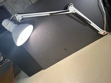 Vintage Drafting Lamp Swing Arm Adjustable Articulating Clamp Mount  No Clamp