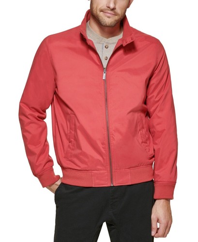 Club Room Men's Regular-Fit Solid Bomber Jacket in Red-2XL - Picture 1 of 9