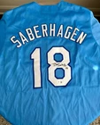 Bret Saberhagen Autographed Royals Baseball Jersey Beckett Custom