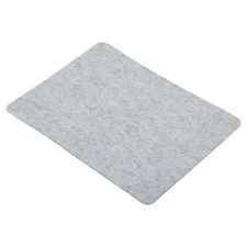 9"x8" Mouse Pad, Felt Dual Side Desk Pad Writing Mat for Office Home, Light Gray