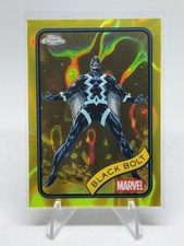 2025 Topps Chrome Marvel Black Bolt Yellow Lava Refractor #116