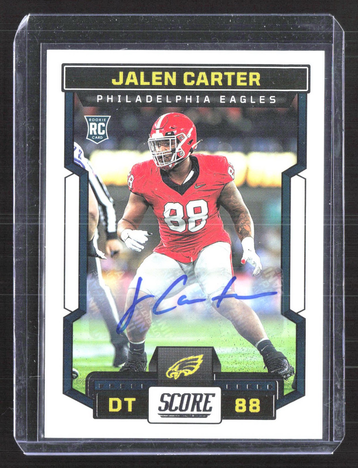 2023 Panini Score #369 Jalen Carter Auto Rookie GB69