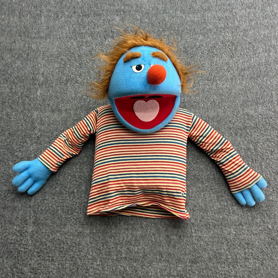 Vintage Puppet Productions Hand Puppet Blue Man Muppet Dummy | eBay