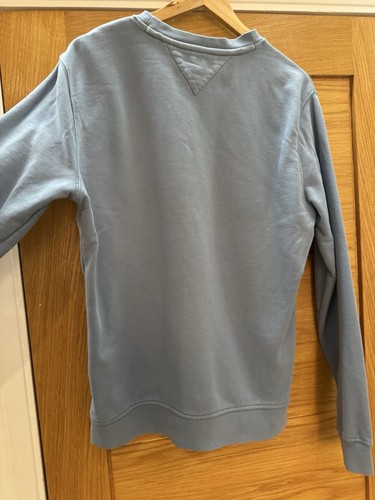 GORGEOUS TOMMY HILFIGER 1985 LOGO CREW NECK Sweatshirt Jumper BABY BLUE - MEDIUM - Picture 11 of 14