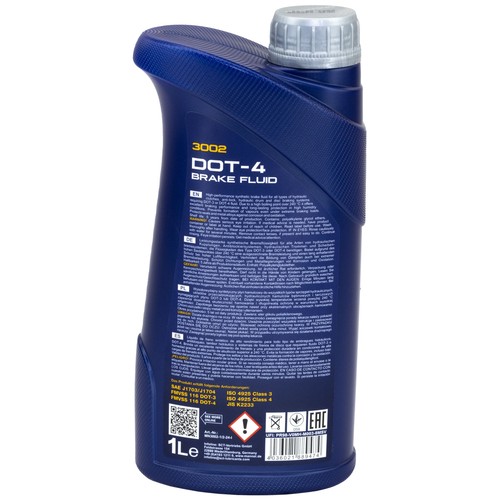 DOT4 Bremsflüssigkeit MANNOL SAE J 1703 910g für Malaguti Peugeot Suzuki Triumph - Bild 3 von 6