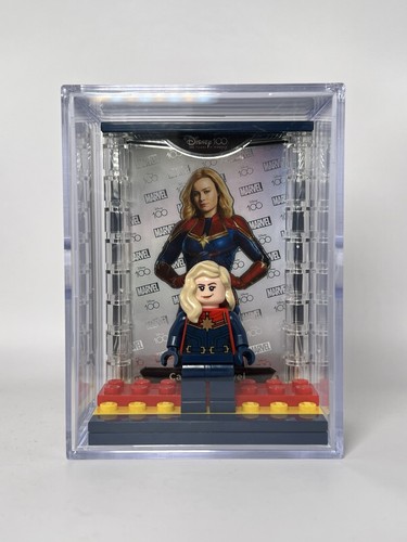 Minifigure Display Case For Lego Marvel Captain Marvel MINIFIG INCLUDED - Picture 3 of 7