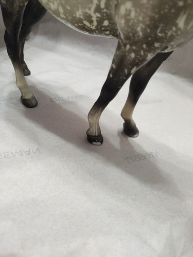 Breyer Vintage Arabo Argento Lucido/Nero Speck Mare 11" X 9"  - Foto 5 di 11
