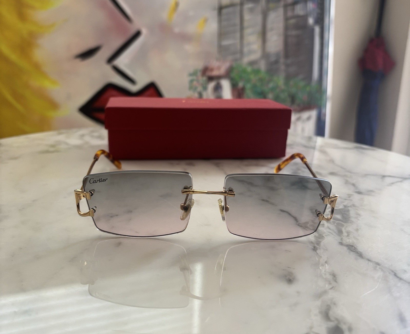 Cartier Men's Luxury Sunglasses for Style & UV Protection-image