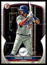 Samuel Munoz 2023 Bowman Prospects #BP80 Los Angeles Dodgers 29735 Baseball Card