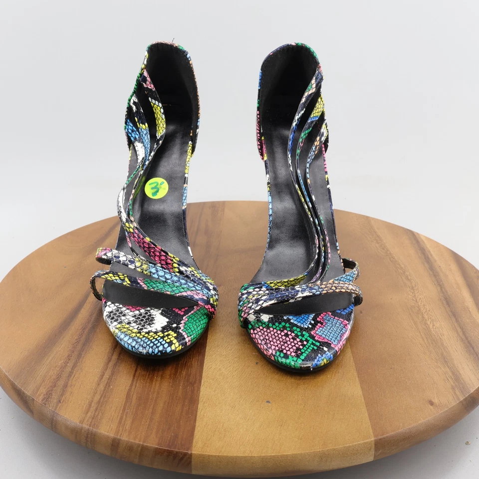 Nuevas Mujeres Sandalias de Verano Sexy Punta abierta Tacones Altos Tacones de aguja Bombas Fiesta Talla 9.5 Foto 2 de 4