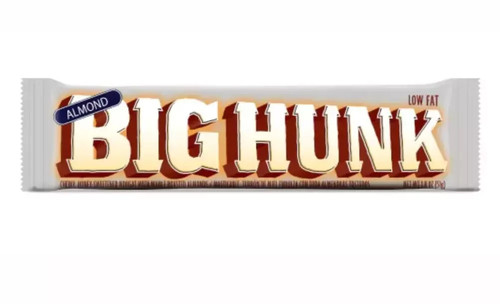12 barras de caramelo de turrón de almendra Big Hunk envueltas a granel 1,8 oz - Imagen 3 de 5